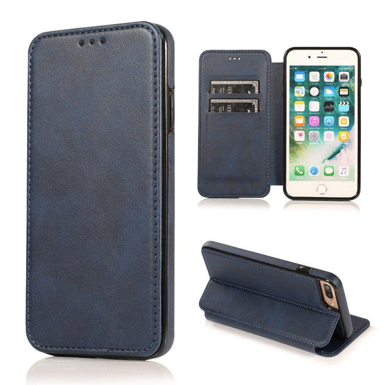 Knight Magnetic Suction Leather Phone Case For iPhone 7 Plus / 8 Plus