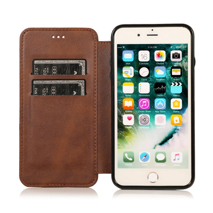 Knight Magnetic Suction Leather Phone Case For iPhone 7 Plus / 8 Plus