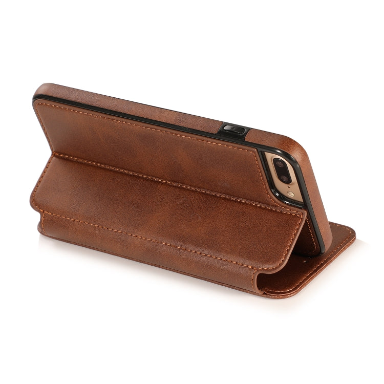 Knight Magnetic Suction Leather Phone Case For iPhone 7 Plus / 8 Plus