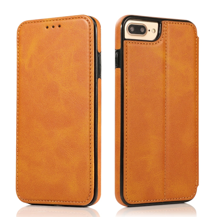 Knight Magnetic Suction Leather Phone Case For iPhone 7 Plus / 8 Plus