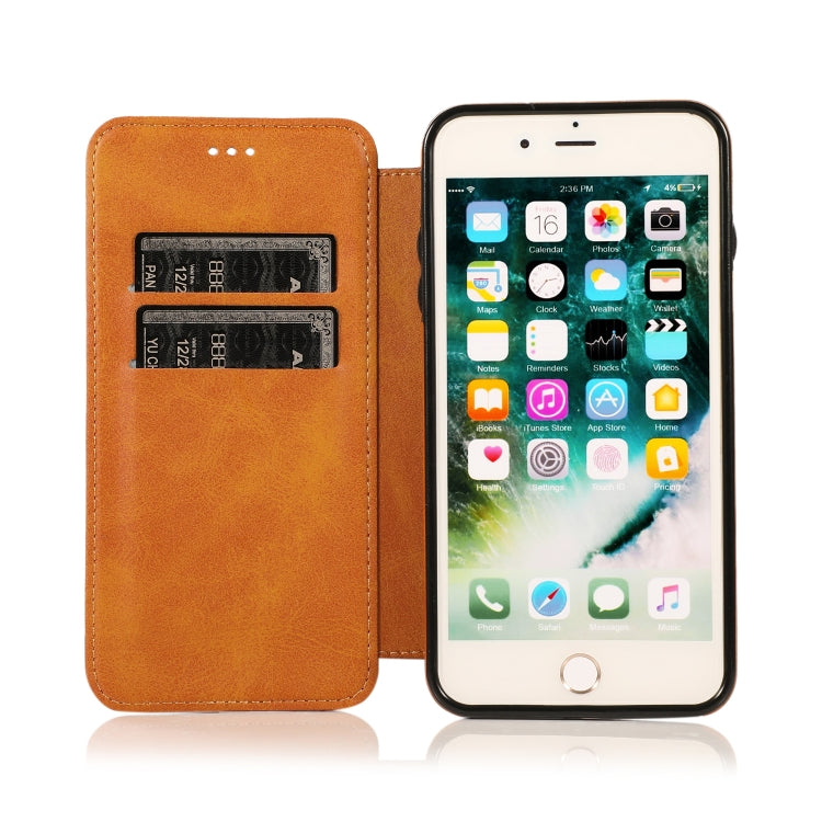 Knight Magnetic Suction Leather Phone Case For iPhone 7 Plus / 8 Plus