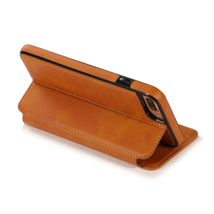 Knight Magnetic Suction Leather Phone Case For iPhone 7 Plus / 8 Plus