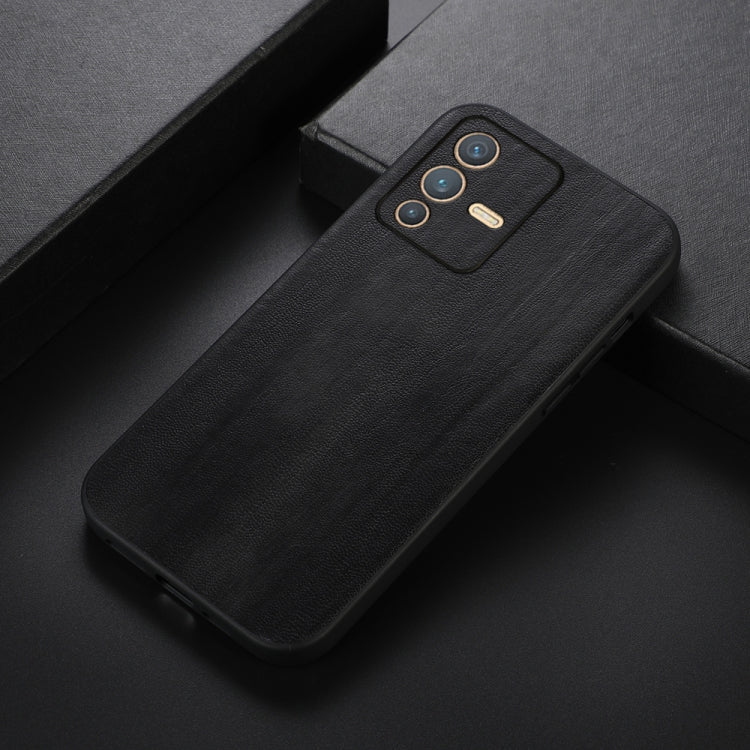 For vivo S12 5G / V23 5G Yellow Cow Texture PU Phone Case