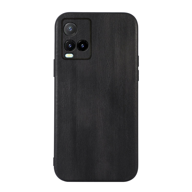 For vivo Y21 / Y21s / Y33s Yellow Cow Texture PU Phone Case