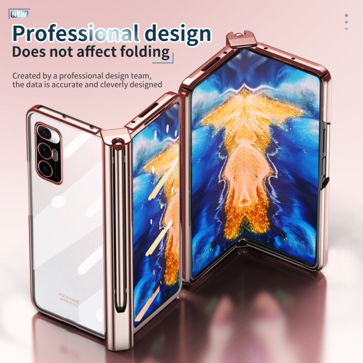 For Xiaomi Mi Mix Fold Full Body Electroplating Hinge Phone Case with Stylus