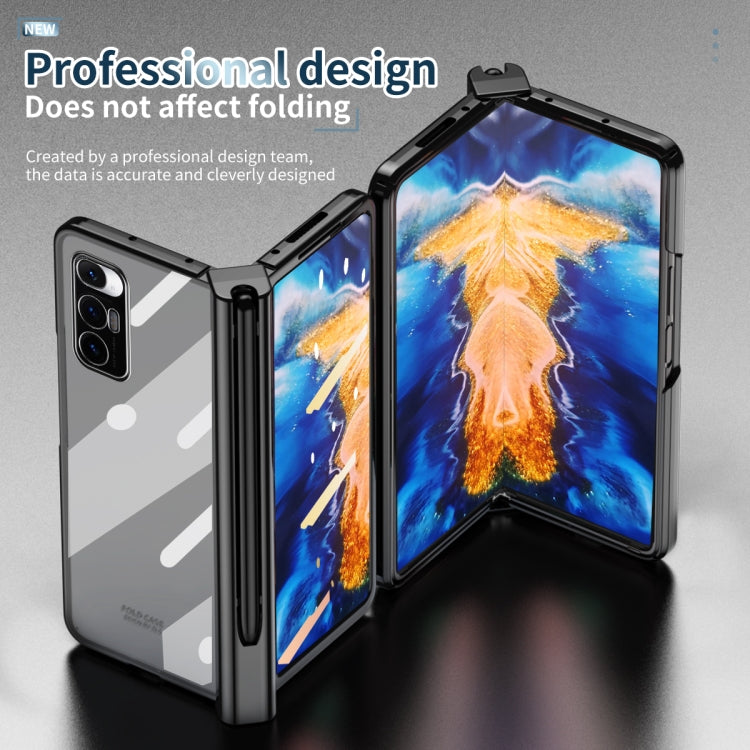 For Xiaomi Mi Mix Fold Full Body Electroplating Hinge Phone Case with Stylus