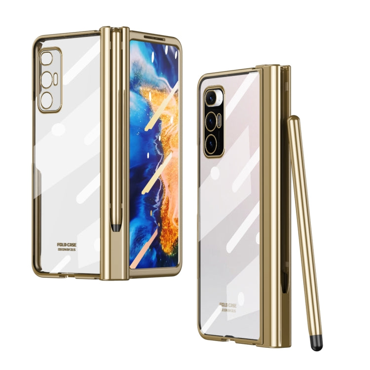 For Xiaomi Mi Mix Fold Full Body Electroplating Hinge Phone Case with Stylus