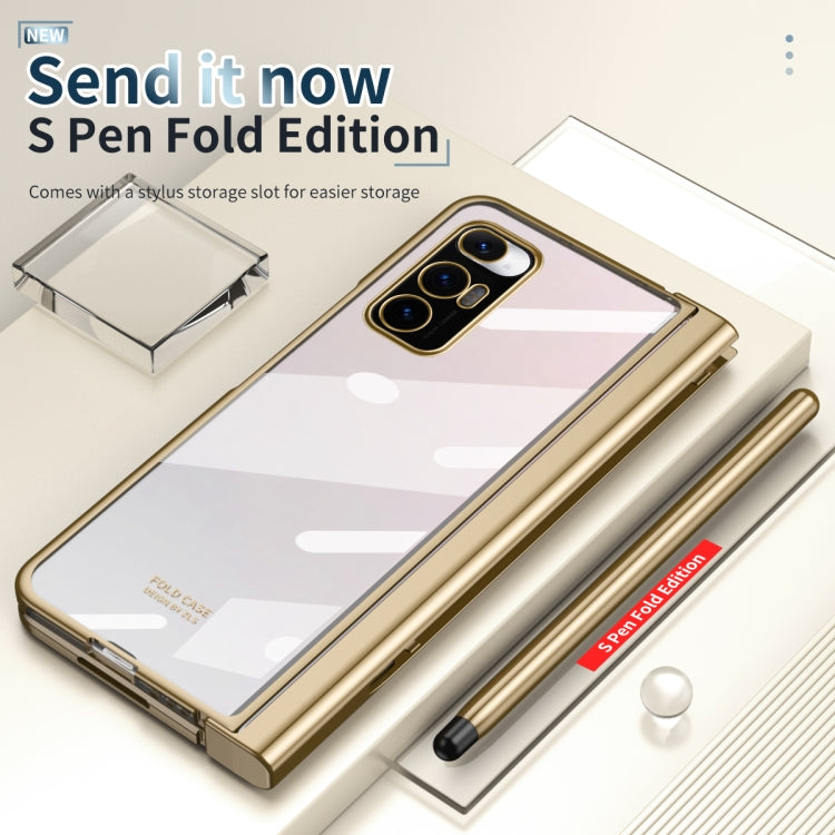 For Xiaomi Mi Mix Fold Full Body Electroplating Hinge Phone Case with Stylus