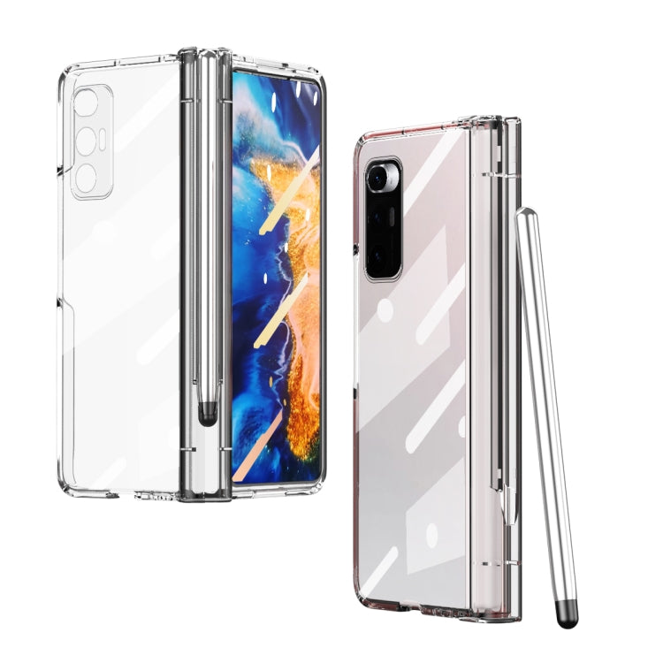 For Xiaomi Mi Mix Fold Full Body Electroplating Hinge Phone Case with Stylus