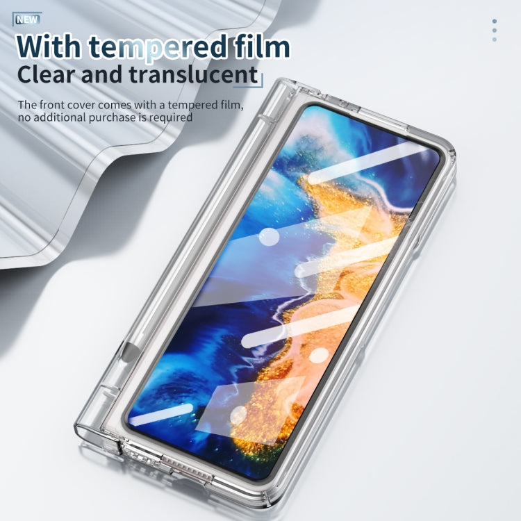 For Xiaomi Mi Mix Fold Full Body Electroplating Hinge Phone Case with Stylus