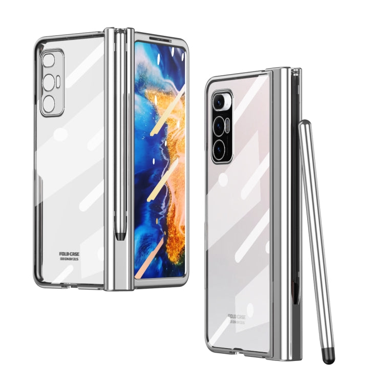For Xiaomi Mi Mix Fold Full Body Electroplating Hinge Phone Case with Stylus