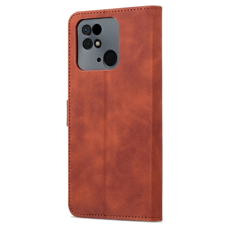 For Xiaomi Redmi 10C / Redmi 10 India AZNS Skin Feel Calf Texture Flip Leather Phone Case