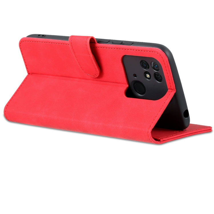 For Xiaomi Redmi 10C / Redmi 10 India AZNS Skin Feel Calf Texture Flip Leather Phone Case