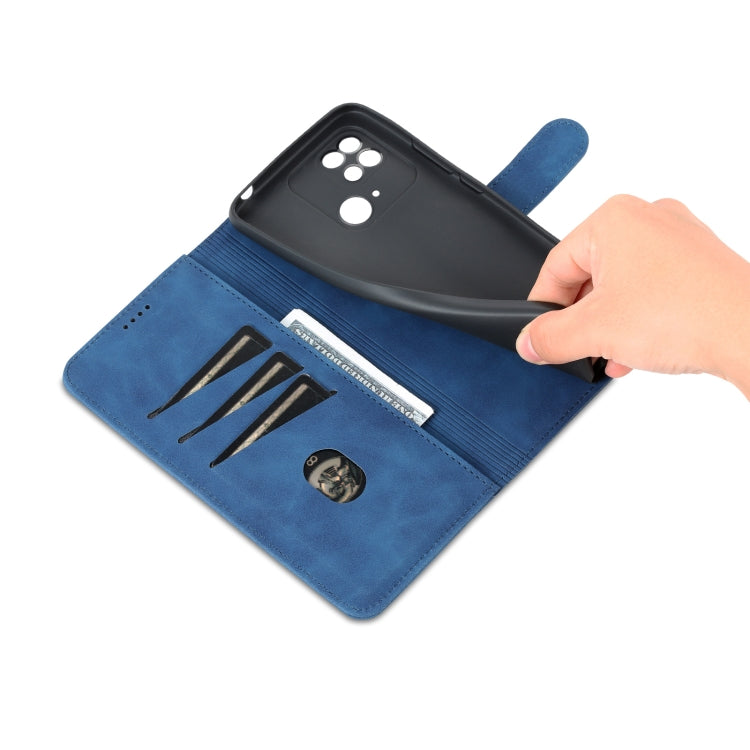 For Xiaomi Redmi 10C / Redmi 10 India AZNS Skin Feel Calf Texture Flip Leather Phone Case