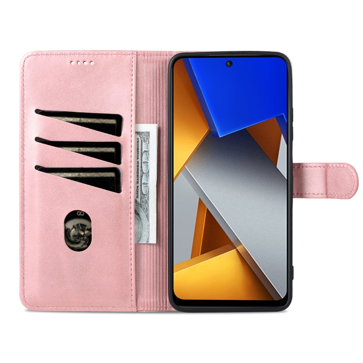 For Xiaomi Poco X4 Pro 5G AZNS Skin Feel Calf Texture Flip Leather Phone Case