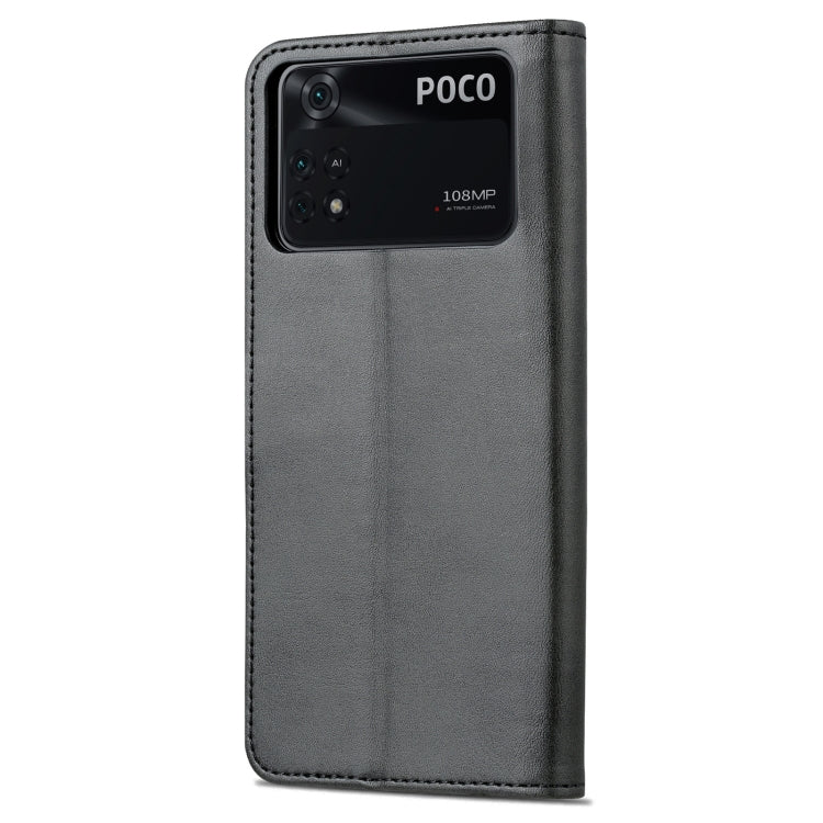 For Xiaomi Poco X4 Pro 5G AZNS Skin Feel Calf Texture Flip Leather Phone Case