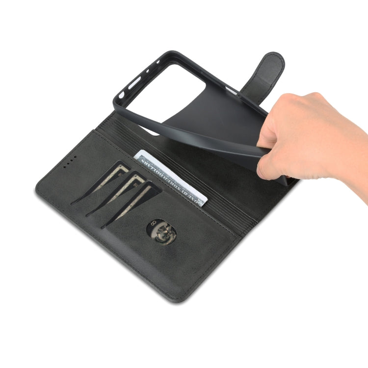 For Xiaomi Poco X4 Pro 5G AZNS Skin Feel Calf Texture Flip Leather Phone Case