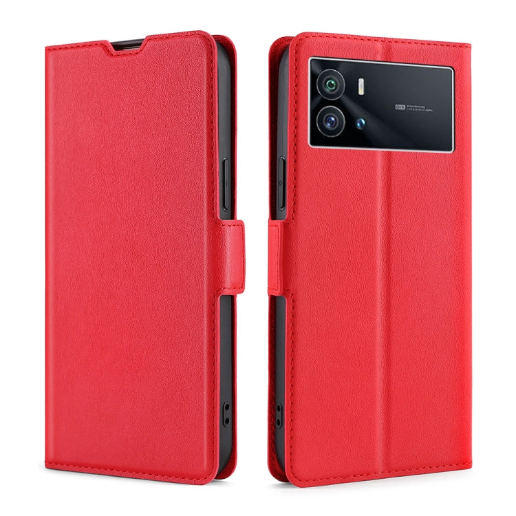 For vivo iQOO 9 5G Ultra-thin Voltage Side Buckle Horizontal Flip Leather Phone Case