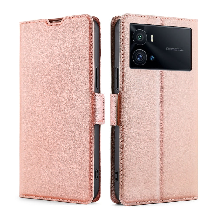For vivo iQOO 9 Pro 5G Ultra-thin Voltage Side Buckle Horizontal Flip Leather Phone Case