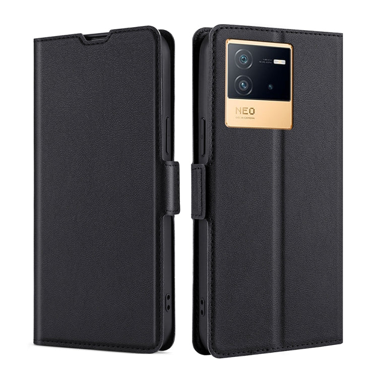 For vivo iQOO Neo6 5G Ultra-thin Voltage Side Buckle Horizontal Flip Leather Phone Case