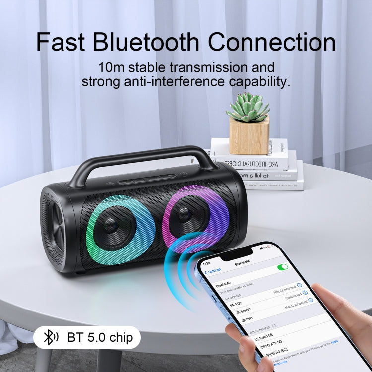 JOYROOM JR-MW02 40W Bluetooth Wireless Speaker with RGB Lights