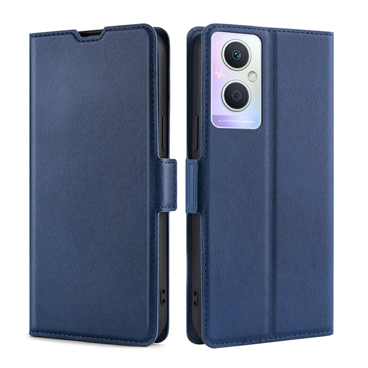 For OPPO A96 5G Ultra-thin Voltage Side Buckle Horizontal Flip Leather Phone Case