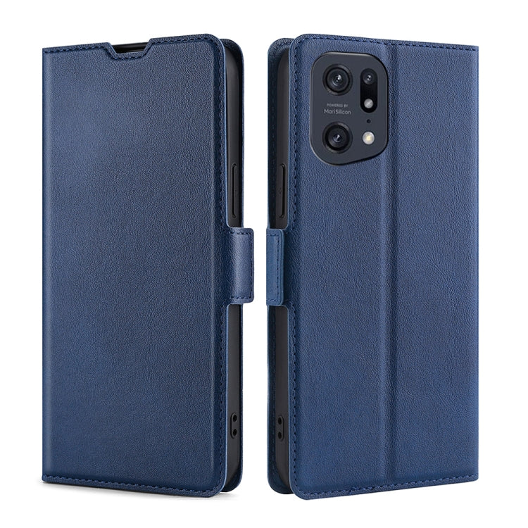 For OPPO Find X5 Pro Ultra-thin Voltage Side Buckle Horizontal Flip Leather Phone Case