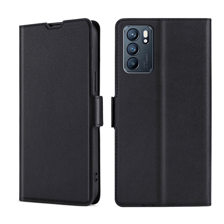 For OPPO Reno6 Ultra-thin Voltage Side Buckle Horizontal Flip Leather Phone Case