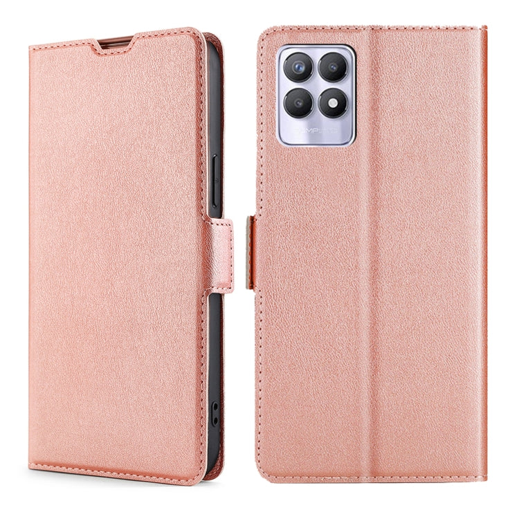 For OPPO Realme 8i Ultra-thin Voltage Side Buckle Horizontal Flip Leather Phone Case