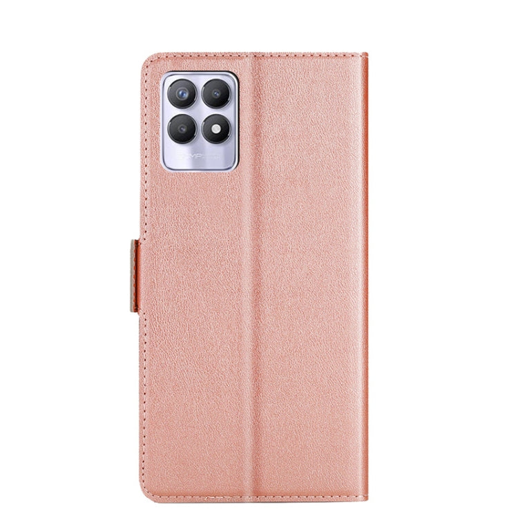 For OPPO Realme 8i Ultra-thin Voltage Side Buckle Horizontal Flip Leather Phone Case