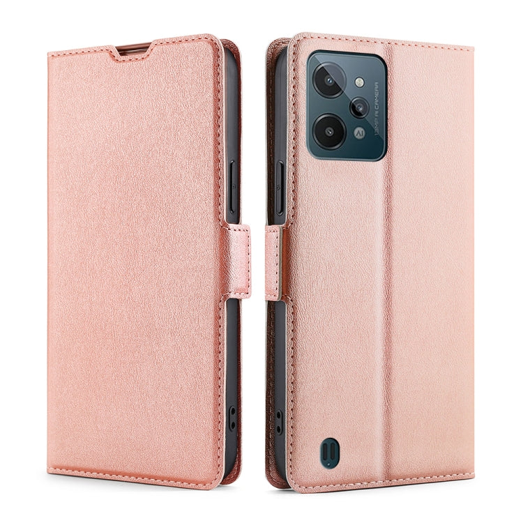 For OPPO Realme C31 Ultra-thin Voltage Side Buckle Horizontal Flip Leather Phone Case