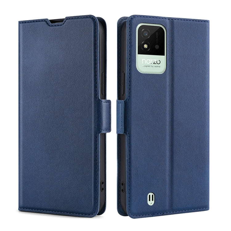 For OPPO Realme Narzo 50i Ultra-thin Voltage Side Buckle Horizontal Flip Leather Phone Case