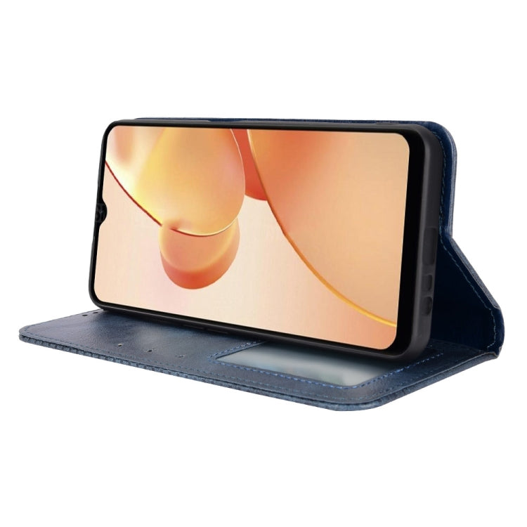 For OPPO Realme C31 Magnetic Buckle Retro Texture Leather Phone Case