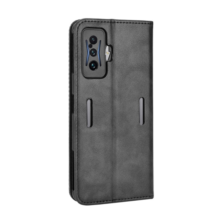 For Xiaomi Poco F4 GT / Redmi K50 Gaming Magnetic Buckle Retro Texture Leather Phone Case