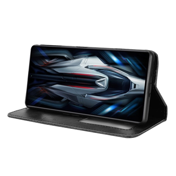 For Xiaomi Poco F4 GT / Redmi K50 Gaming Magnetic Buckle Retro Texture Leather Phone Case