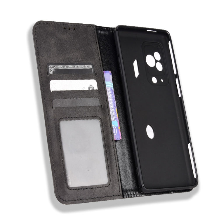 For Xiaomi Black Shark 5 Pro Magnetic Buckle Retro Texture Leather Phone Case