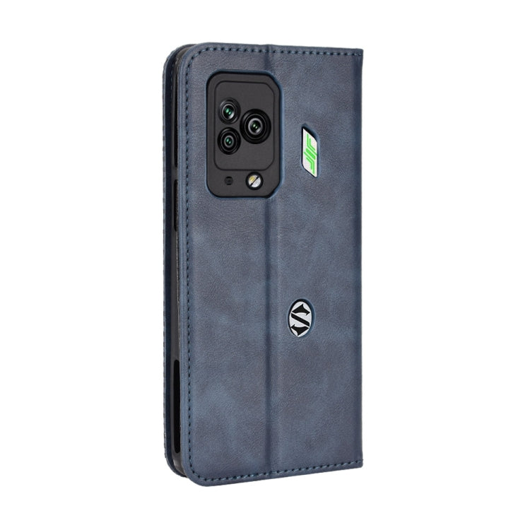 For Xiaomi Black Shark 5 Pro Magnetic Buckle Retro Texture Leather Phone Case