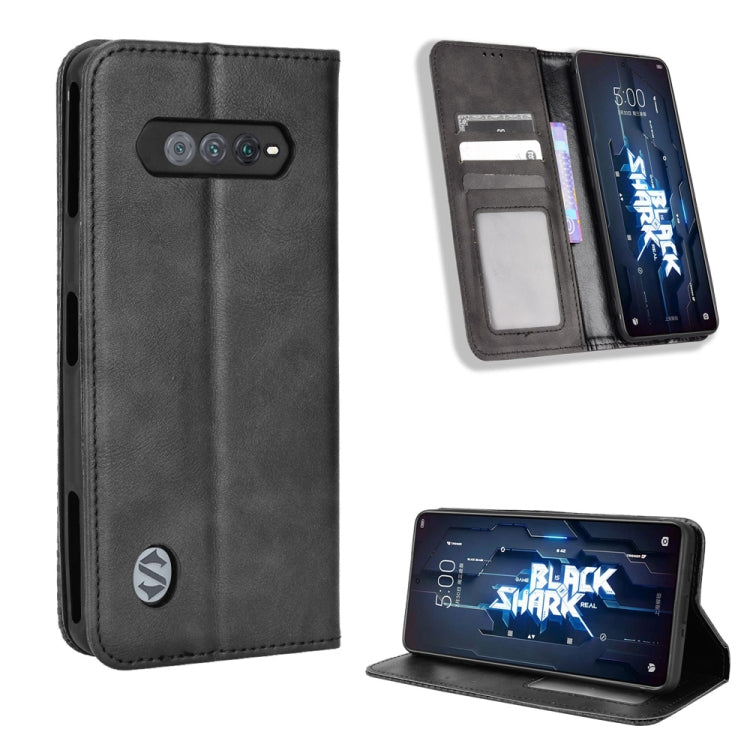 For Xiaomi Black Shark 5 RS Magnetic Buckle Retro Texture Leather Phone Case