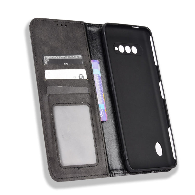 For Xiaomi Black Shark 5 RS Magnetic Buckle Retro Texture Leather Phone Case