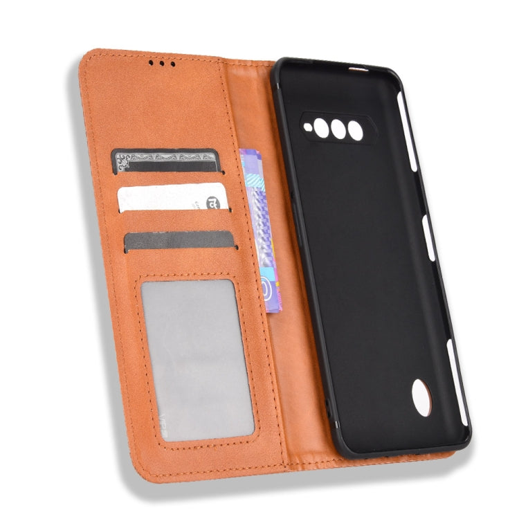 For Xiaomi Black Shark 5 RS Magnetic Buckle Retro Texture Leather Phone Case