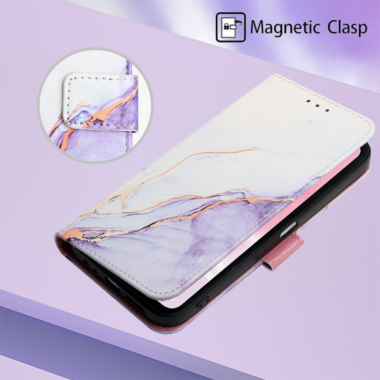 For OPPO A57 5G 2022 PT003 Marble Pattern Flip Leather Phone Case