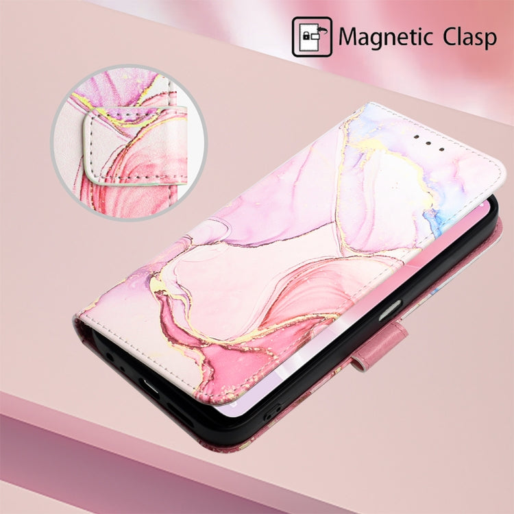 For OPPO A57 5G 2022 PT003 Marble Pattern Flip Leather Phone Case