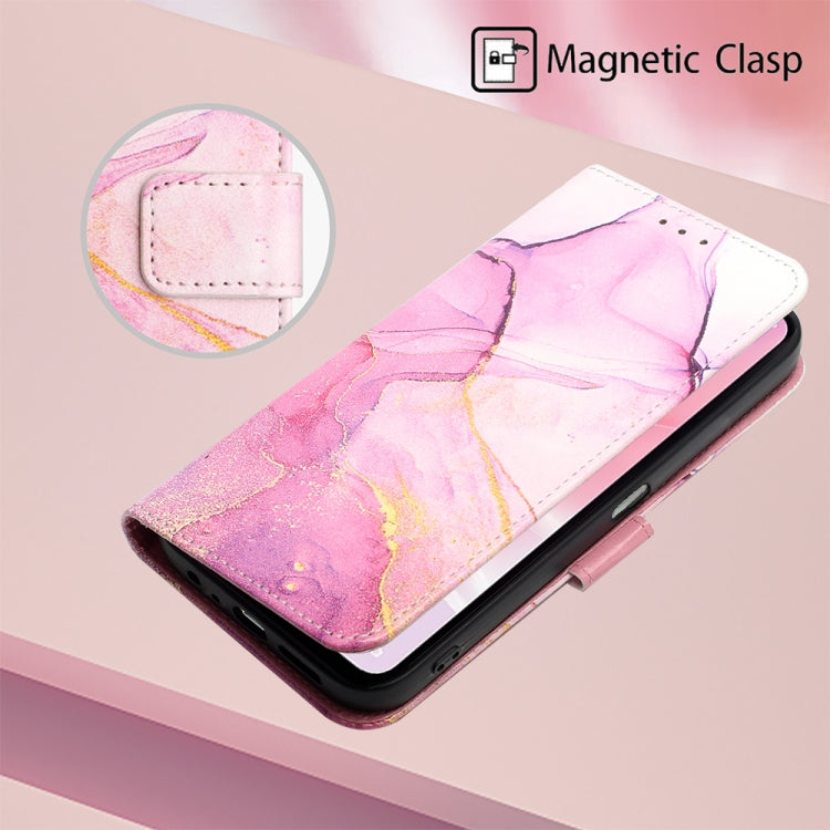 For OPPO A57 5G 2022 PT003 Marble Pattern Flip Leather Phone Case
