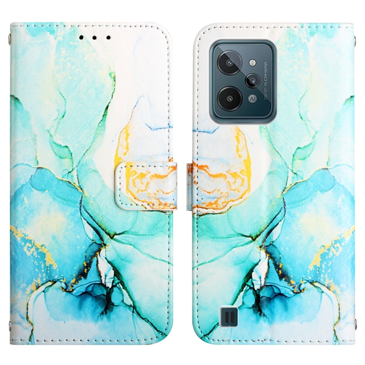For OPPO Realme C31 4G PT003 Marble Pattern Flip Leather Phone Case