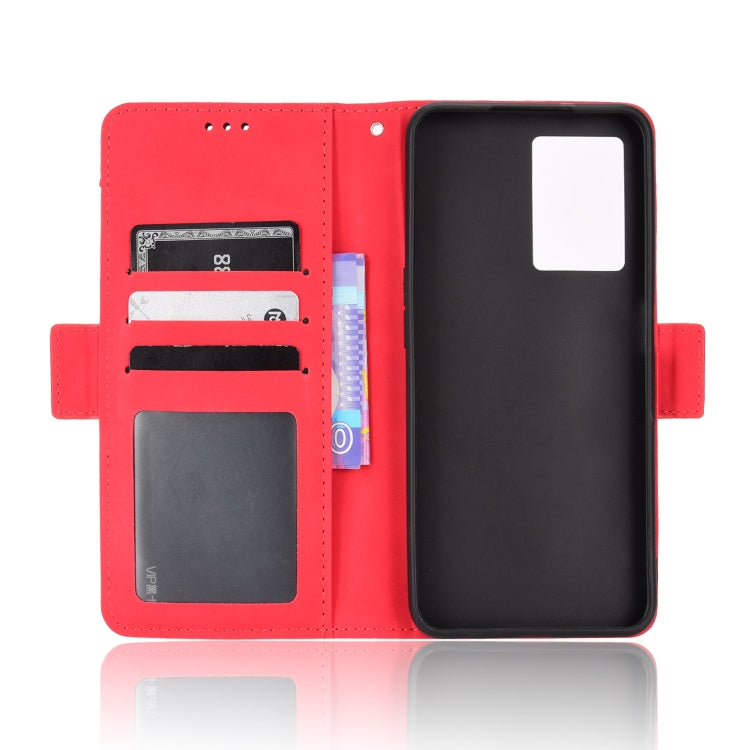 For OPPO A57 5G Skin Feel Calf Texture Card Slots Leather Phone Case