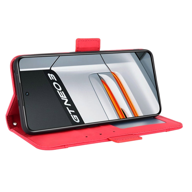 For OPPO Realme GT Neo3 Skin Feel Calf Texture Card Slots Leather Phone Case