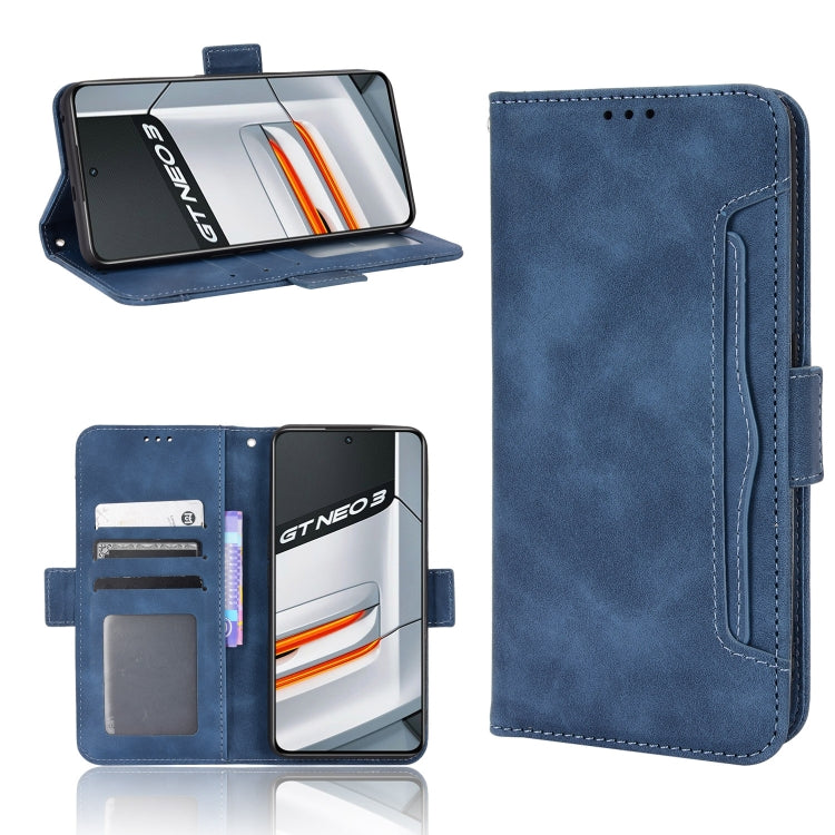 For OPPO Realme GT Neo3 Skin Feel Calf Texture Card Slots Leather Phone Case