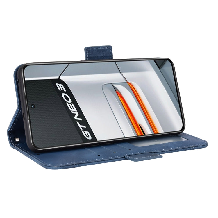 For OPPO Realme GT Neo3 Skin Feel Calf Texture Card Slots Leather Phone Case