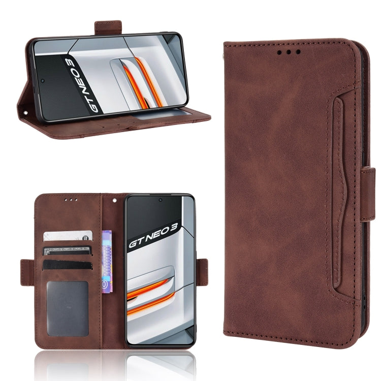 For OPPO Realme GT Neo3 Skin Feel Calf Texture Card Slots Leather Phone Case