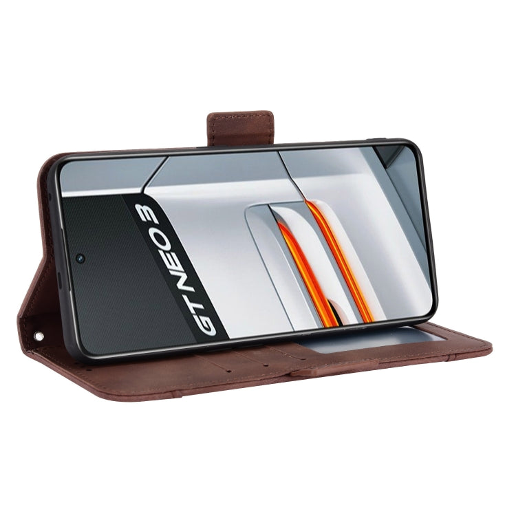 For OPPO Realme GT Neo3 Skin Feel Calf Texture Card Slots Leather Phone Case